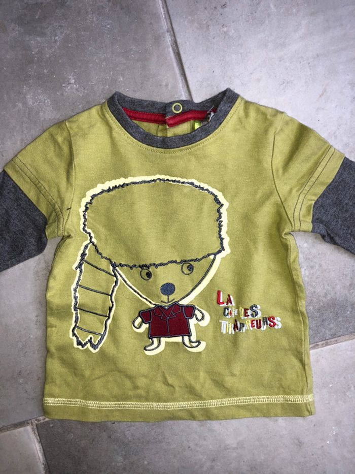 Pull fin t-shirt manche longue bébé garçon Orchestra Baby boy taille 6 mois / 67 cm - photo numéro 2