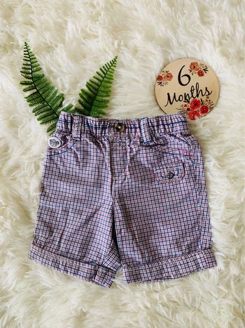 Short Sergent Major à carreaux garçon 6M