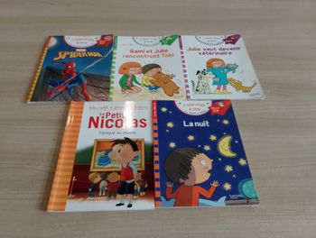 Lot de 5 livres, j'apprends à lire, premier lectures