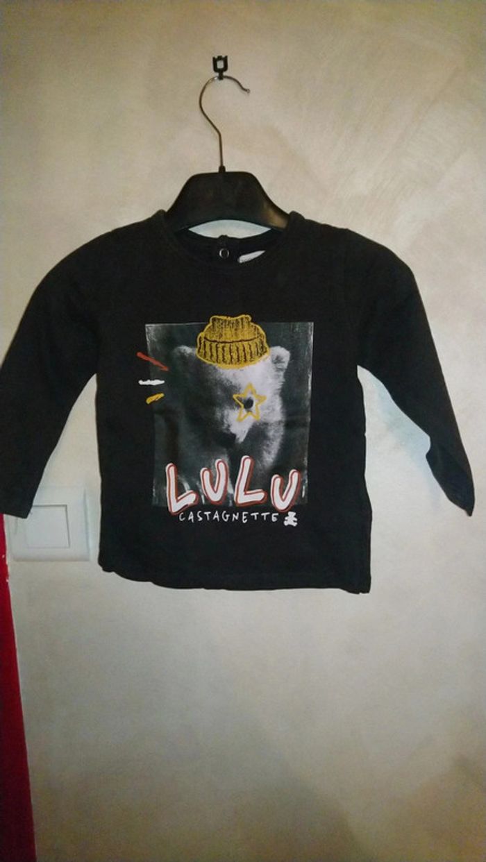 Superbe tee shirt manches longues 18 mois Lulu Castagnette - photo numéro 2