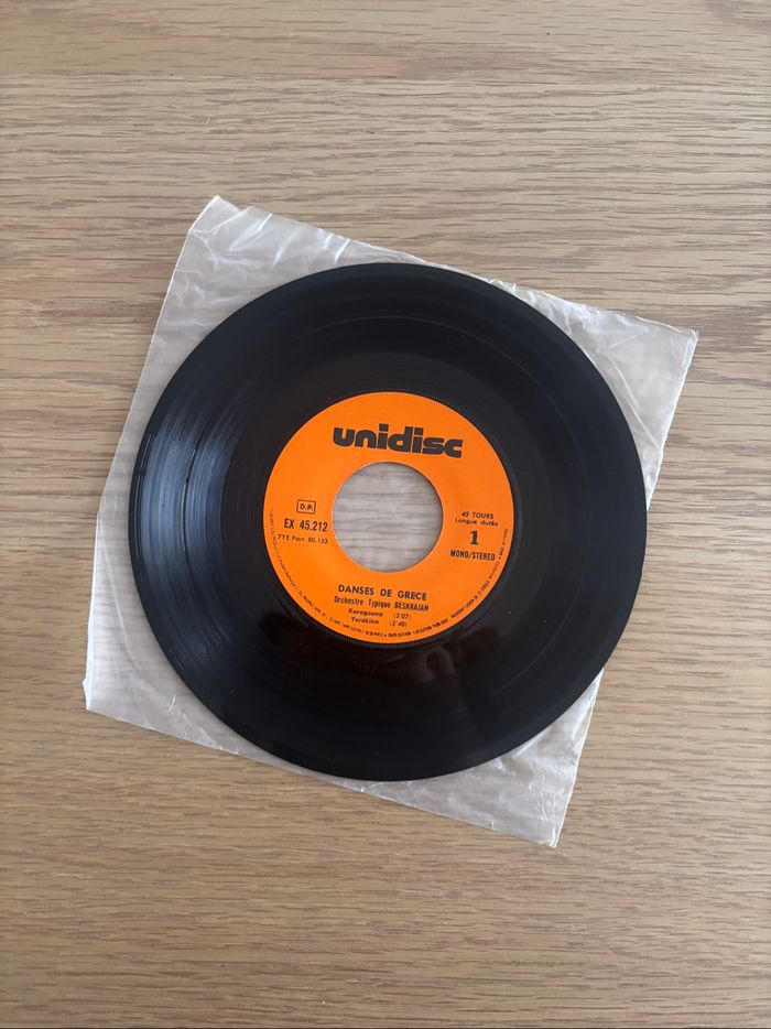 Vinyle 45 tours Danses de Grèce - photo numéro 3
