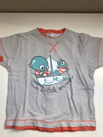 Tee-shirts à pression  9 mois
