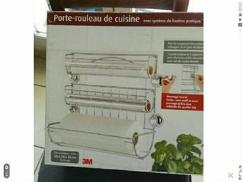 Porte rouleaux de cuisine  avec  système de fixation rapide  neuf