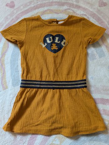 Robe/ Tunique LuluCastagnette Moutarde - Taille 3 Ans