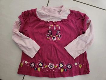 Tshirt manches longues 18 mois - lilas