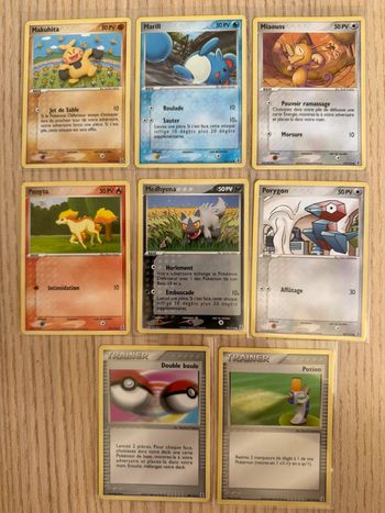 Lot de 8 cartes Pokémon Ex espèces Delta