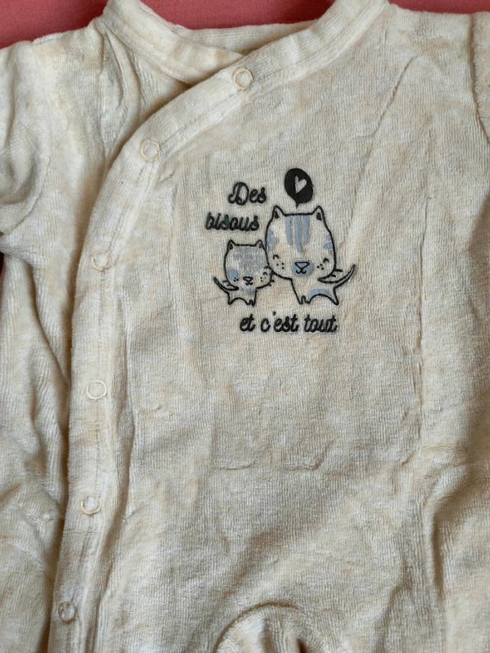 Lot de 3 pyjamas velours bébé - photo numéro 3