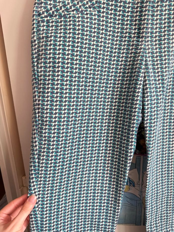 Pantalon à motifs, taille 38, marque Promod X Elise Chalmin - photo numéro 3