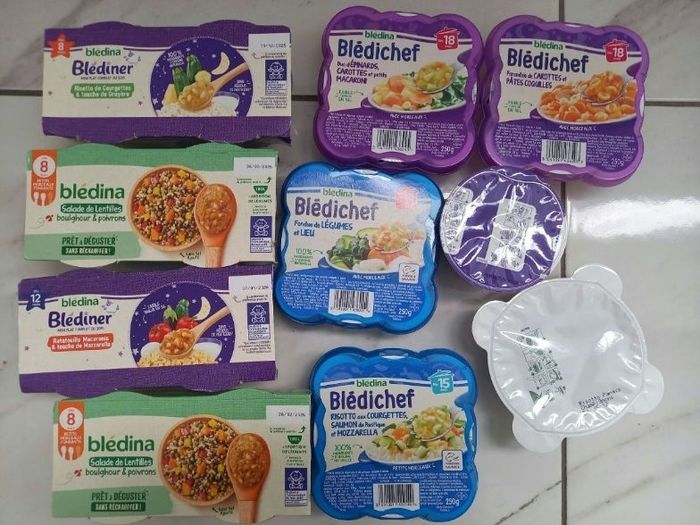 Lot de 14 repas bébé