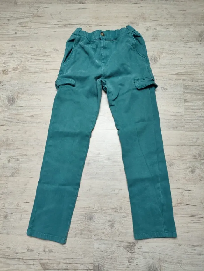 👖 Pantalon slim garçon vert – Tape à l’œil – 12 ans – tres bon état - photo numéro 2