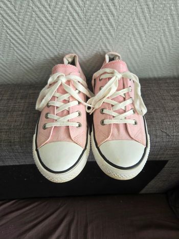 Baskets basses roses Tex - Taille 38 - en bon état