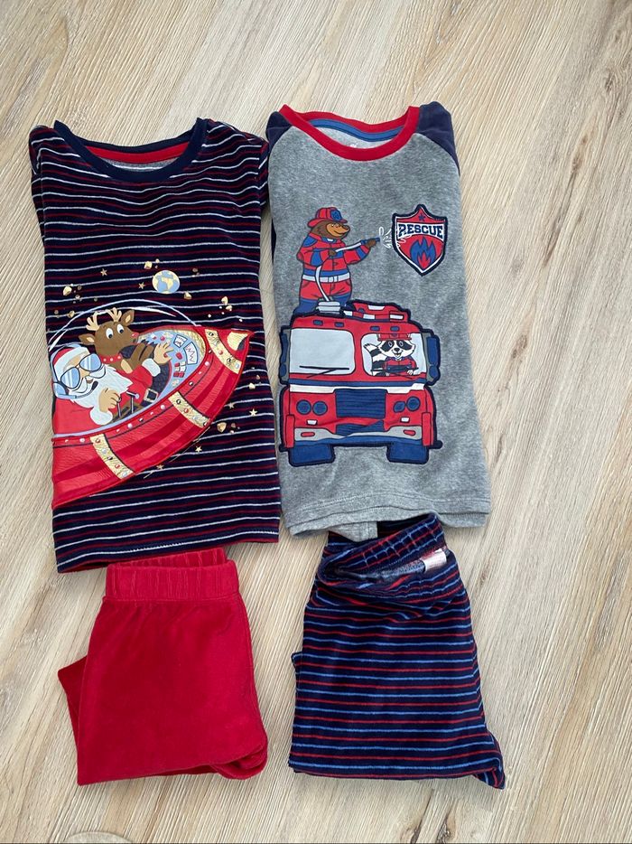 Lot 2 pyjamas velours Sergent Major