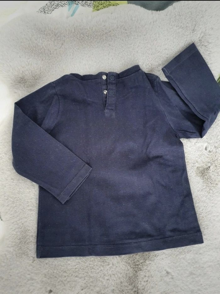 T.shirt manches longues bleu marine Tape à l'oeil TAO 2 ans - photo numéro 4
