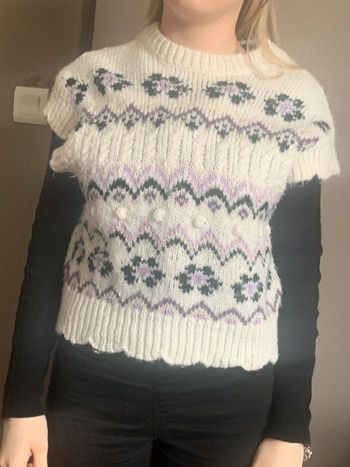 Pull sans manche cache cache