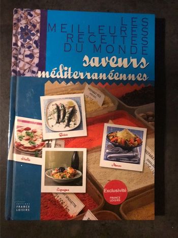 Livre de cuisine “recettes méditerranéennes” comme neuf