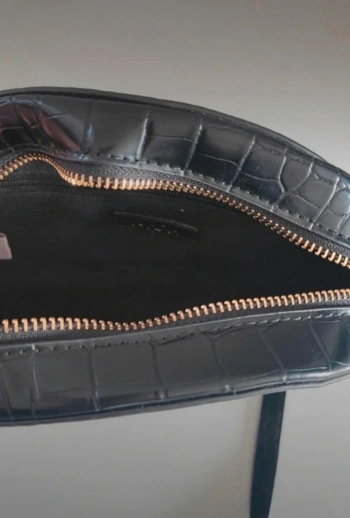 Sac en bandoulière noir écailles MOA - photo numéro 3