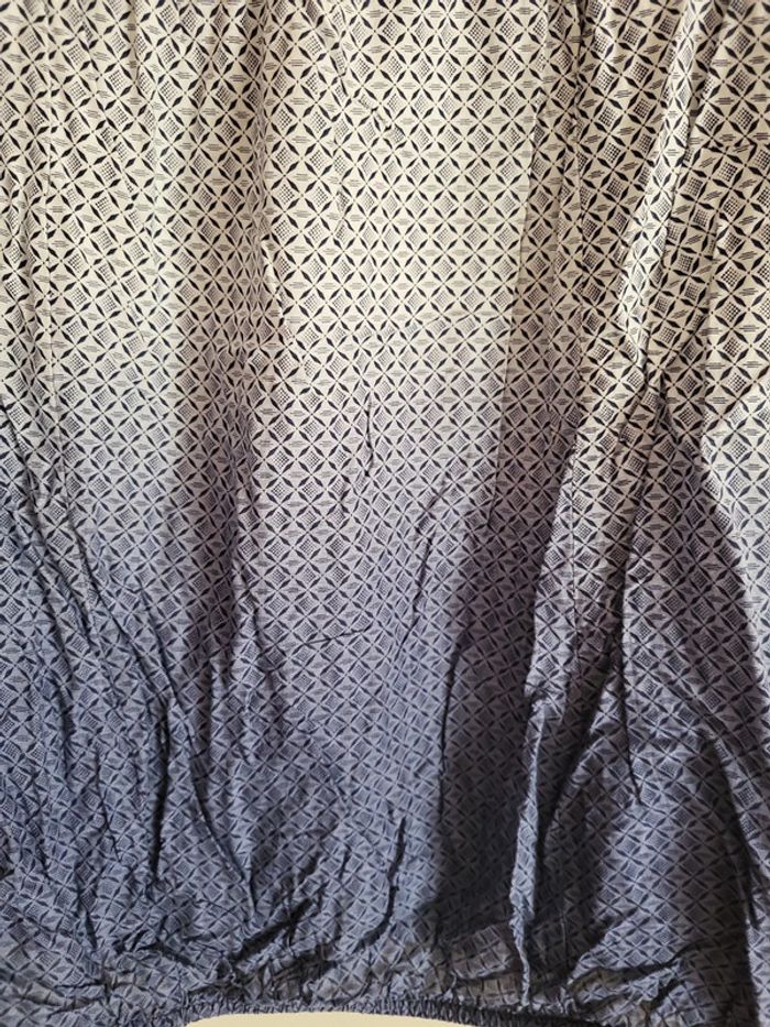 Blouse blanc bleu imprimee - photo numéro 3