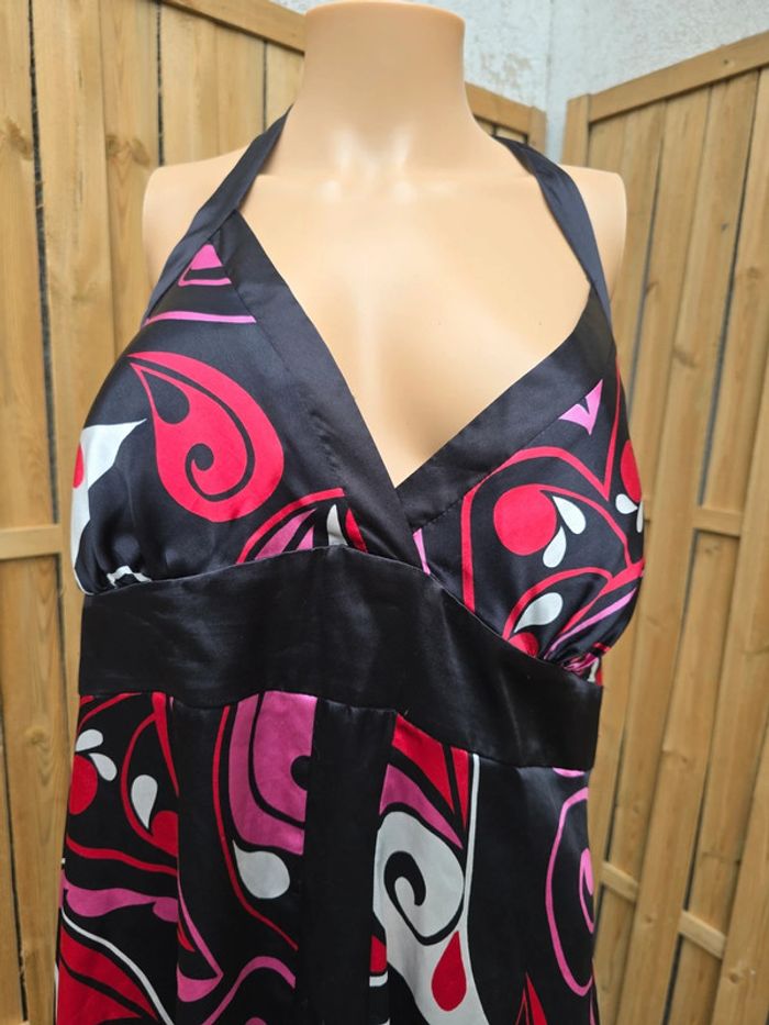 Robe foulard asymétrique 🍒vintage 90🍒taille 44 - photo numéro 2