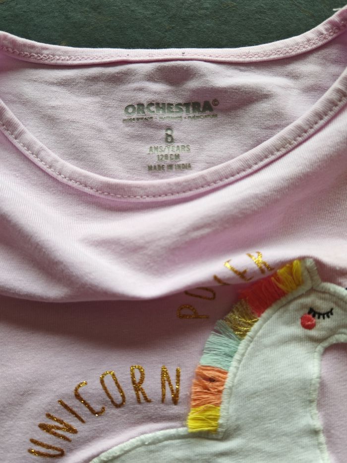 Lot de 2 t-shirts roses orchestra 8 ans - photo numéro 4