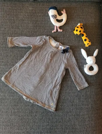 Robe marinière Petit Bateau 12 mois