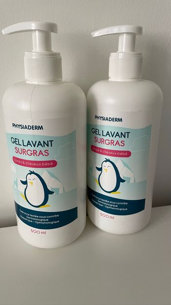Lot 2 gels douche / nettoyants surgras