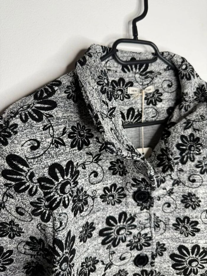 🩶 magnifique manteau gris à motif / New Collection - T/M-L🩶 - photo numéro 3