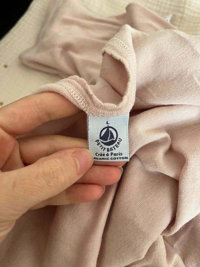 Tee shirt rose - Petit Bateau - L - photo numéro 5