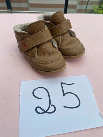 Bottines timmo chaussures barefoot fourrée 25