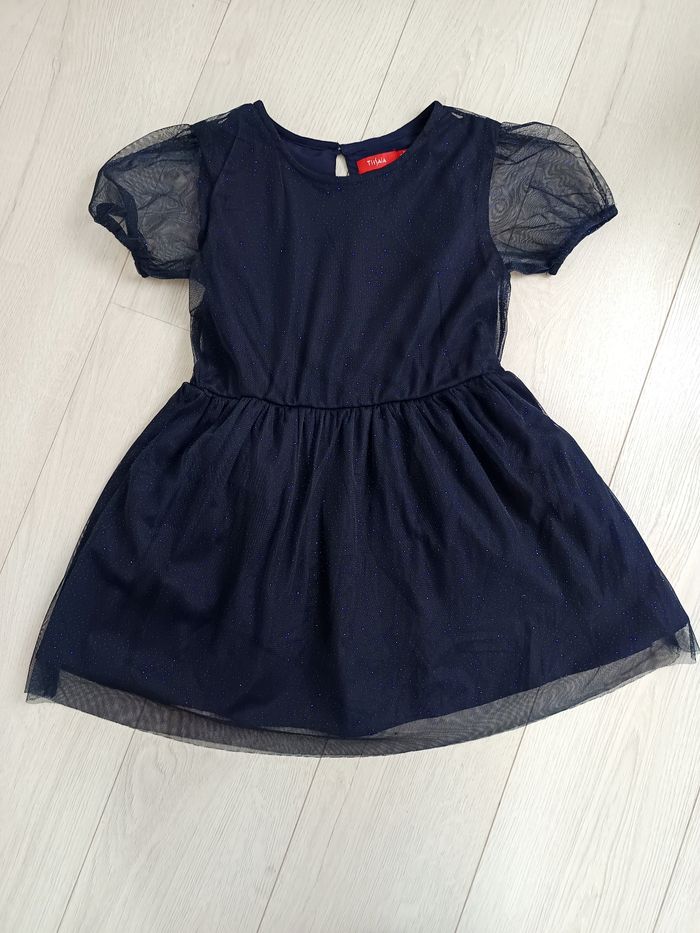 Robe bleu marine Tissaia 6/7 ans – Tulle pailleté 👗 - photo numéro 4
