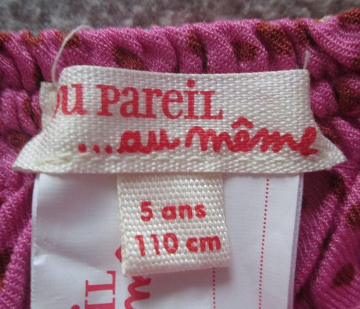 Jupe rose et fleurs DPAM 5 ans - photo numéro 2
