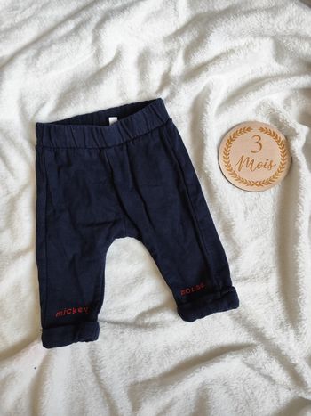 Pantalon Mickey Mouse, 3 mois, bleu marine 👣