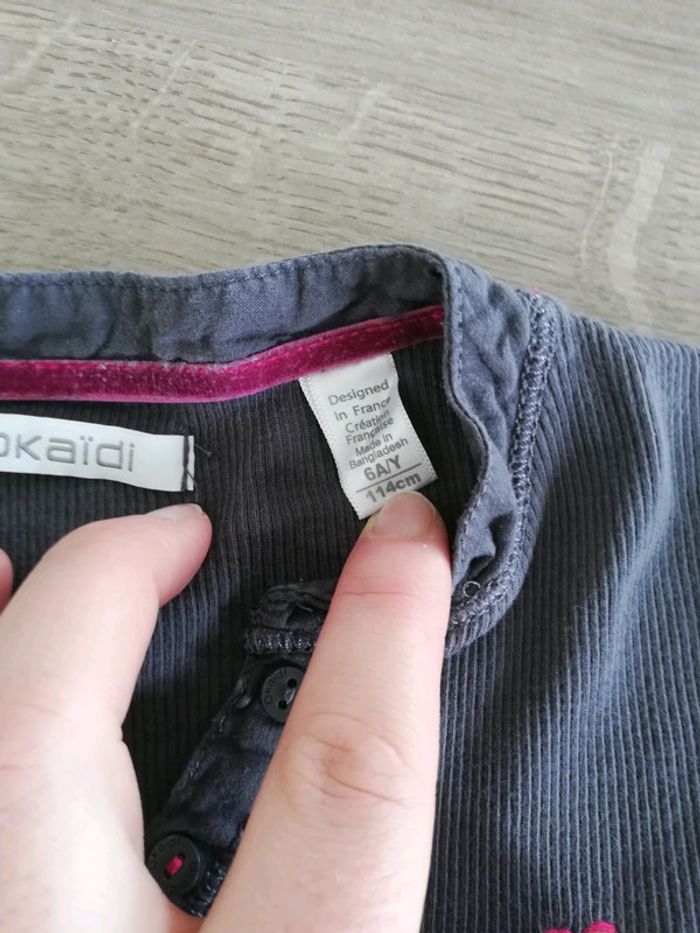 Tee-shirt Okaïdi fille 6 ans - photo numéro 2