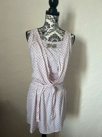 Très belle robe été à motifs 🥰 taille 38 k woman vendu avec sa ceinture