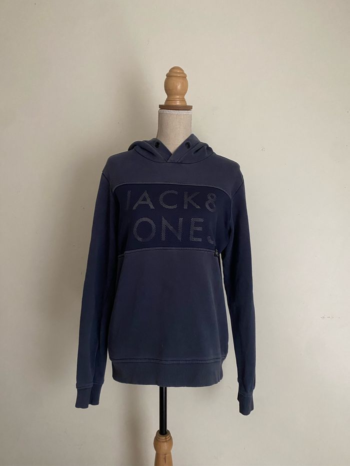 Sweat à capuche marine