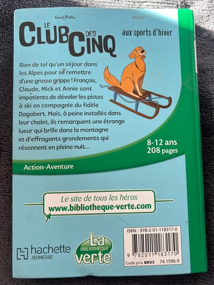 Livre le club des cinq aux sports d’hiver excellent état - photo numéro 2