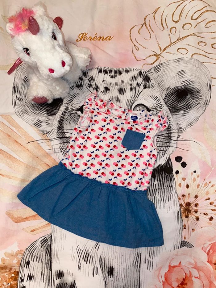 Robe été, taille 6 mois, marque Mots d’enfants.
