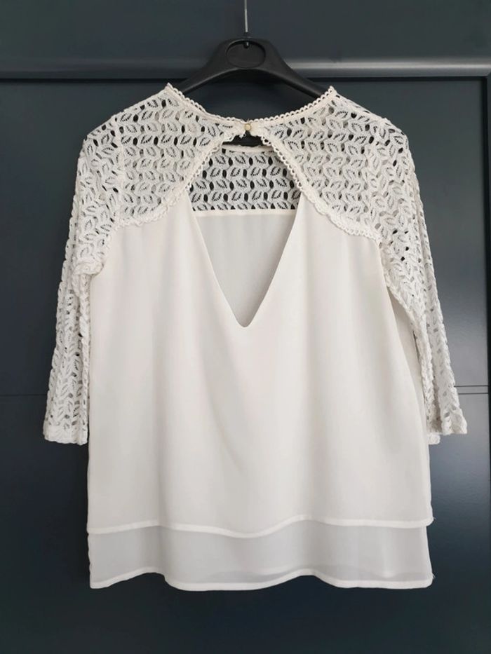 Blouse blanche dentelle Ycoo - photo numéro 5
