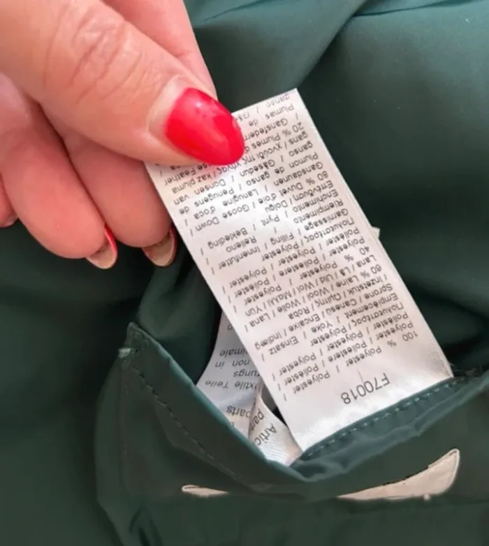 Lacoste, parka, doudoune, femme, taille 40 En duvet plume - photo numéro 6