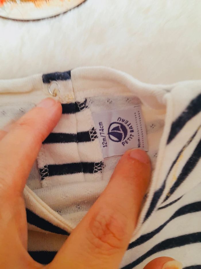 Robe manches longues 12 mois Petit Bateau - photo numéro 3