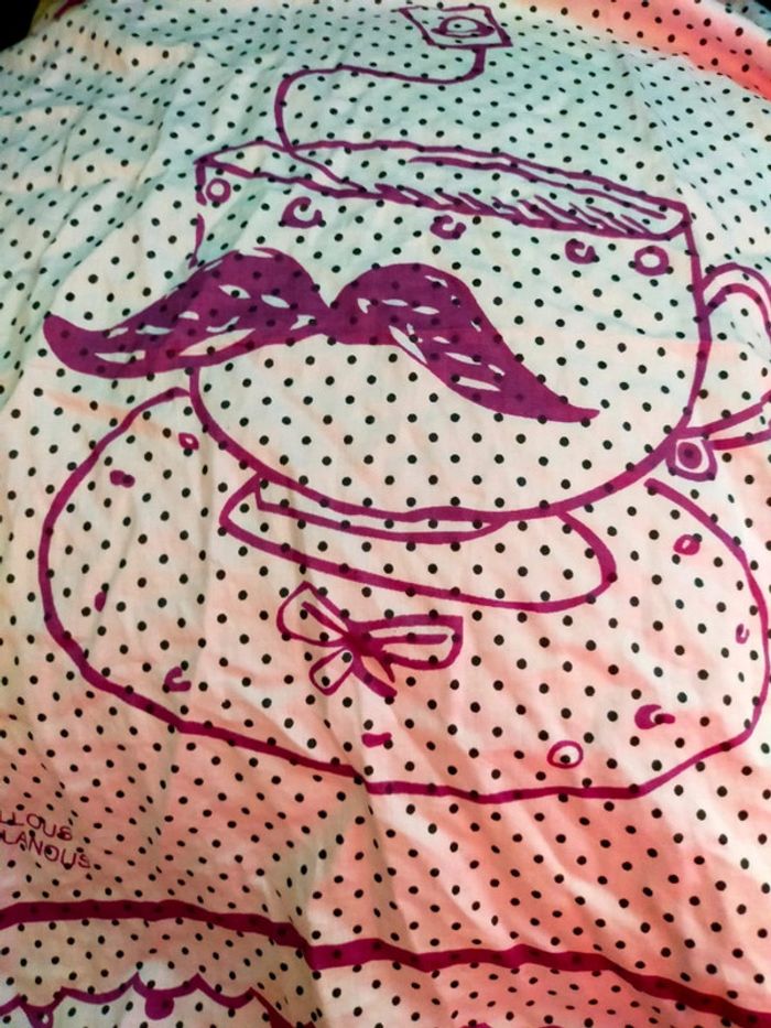 Lange bébé en coton - Lisa Rose - motif fantaisie rose