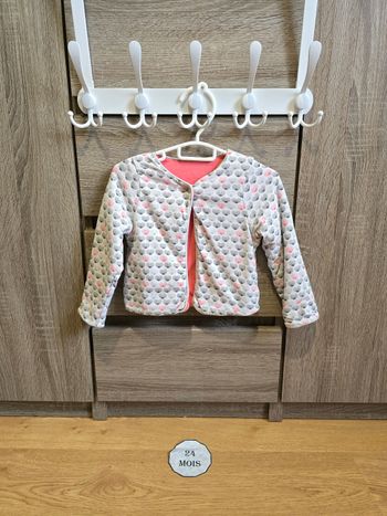 Vêtement Bébé Fille - Gilet réversible - Obaibi - 23 mois 86 cm