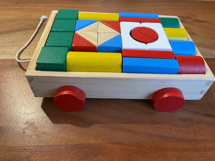 Chariot de cubes en bois Mojy
