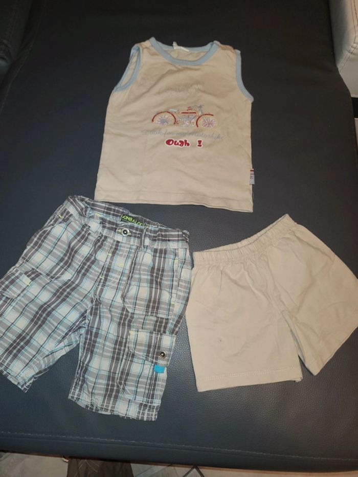 Ensemble débardeur + short garçon 18 mois