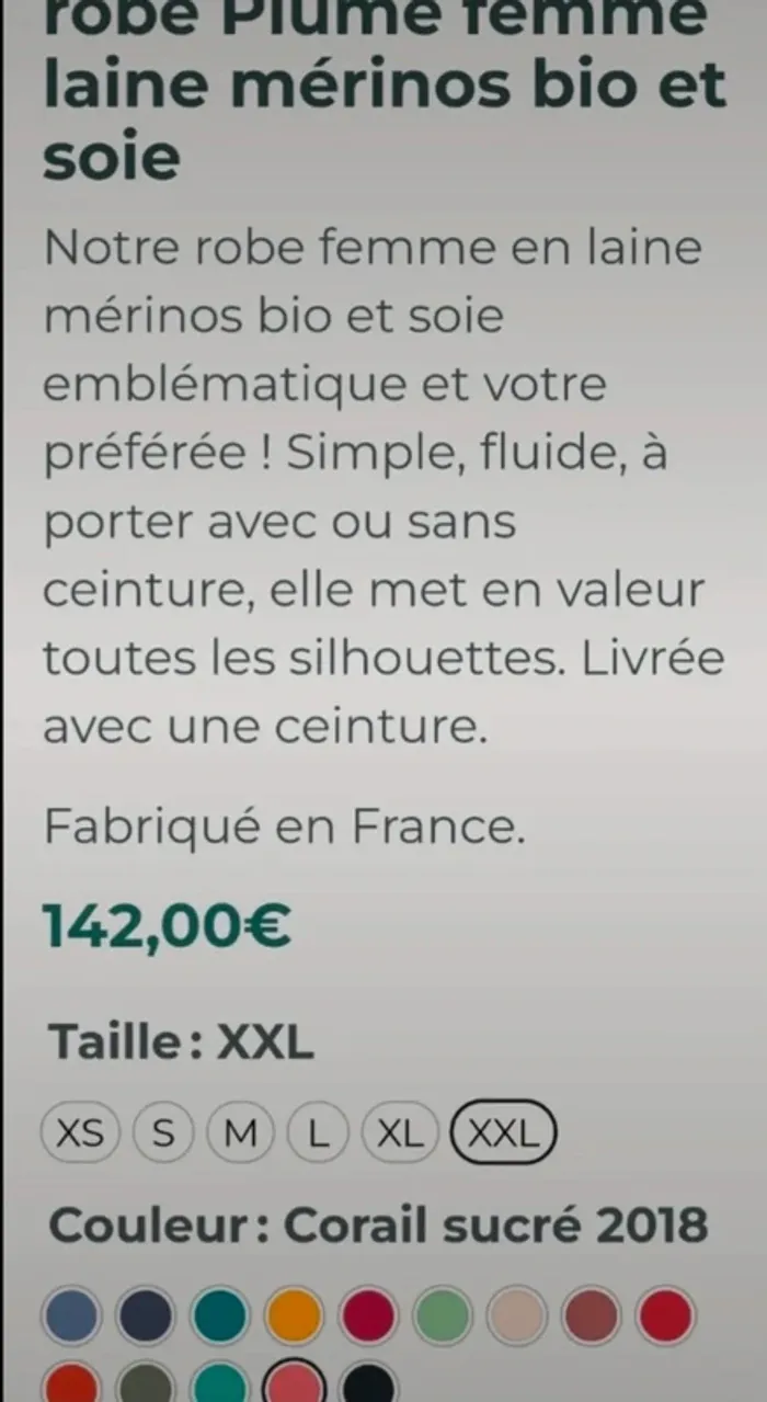 Robe laine et soie LMAS - photo numéro 5