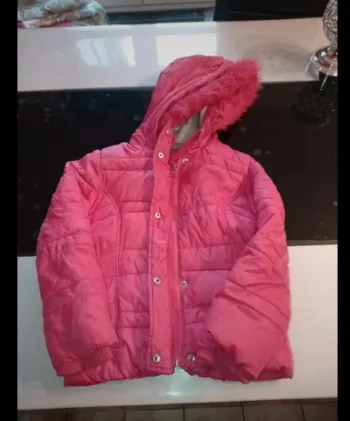 Manteau imperméable rose enfant