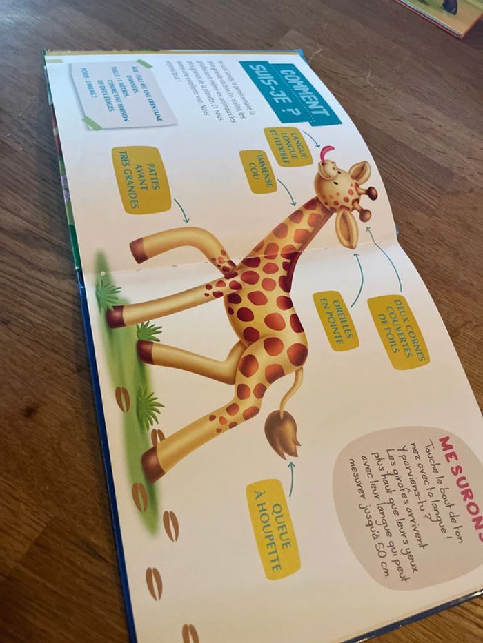 Livre collection Les animaux du zoo Sandy la girafe avec une figurine girafe - photo numéro 10
