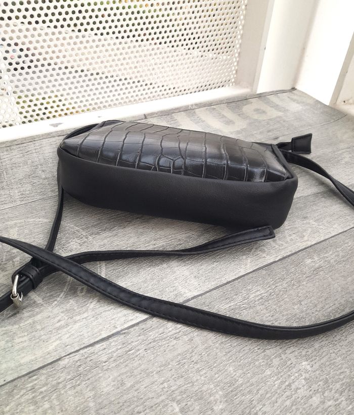 Sac bandoulière aspect croco - photo numéro 5