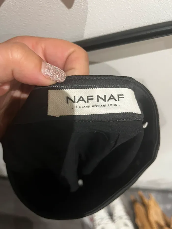 Jupe noir naf naf taille 36 dentelle sexy - photo numéro 4