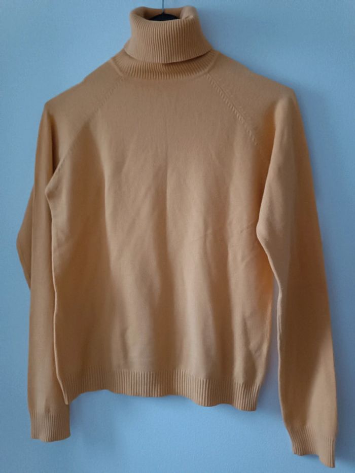 Pull col roulé jaune Zara - taille L - neuf