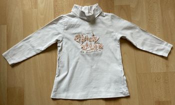 Sous-pull avec col imprimé Bichette à paillettes taille 18 mois